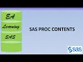 SAS PROC CONTENTS