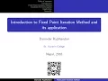 Usual Intuition of Fixed Point Iteration Method