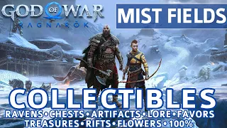 God of War Ragnarok - Mist Fields All Collectible Locations Chests Artifacts Ravens