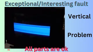 vertical problem in crt tv all parts are ok | @303re