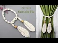 Macrame Curtain Tie Leaf Pattern Macrame Tutorial