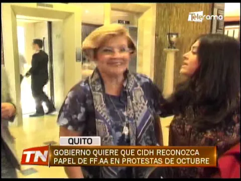 Gobierno quiere que CIDH reconozca papel de FF.AA. en protestas de octubre