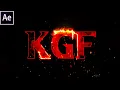 After Effects Tutorial Real Fire Text effect Easy way to Animate Text