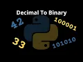 How To Convert Decimal To Binary In Python