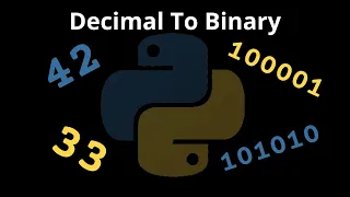 How To Convert Decimal To Binary In Python