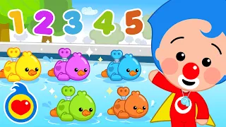 Cinco Patitos de Juguete 🦆🐥 Canciónes Infantiles | Plim Plim