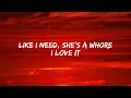 Donald JVLA Such a Whore Potato Remix Lyrics When she on me I dont feel so lonely