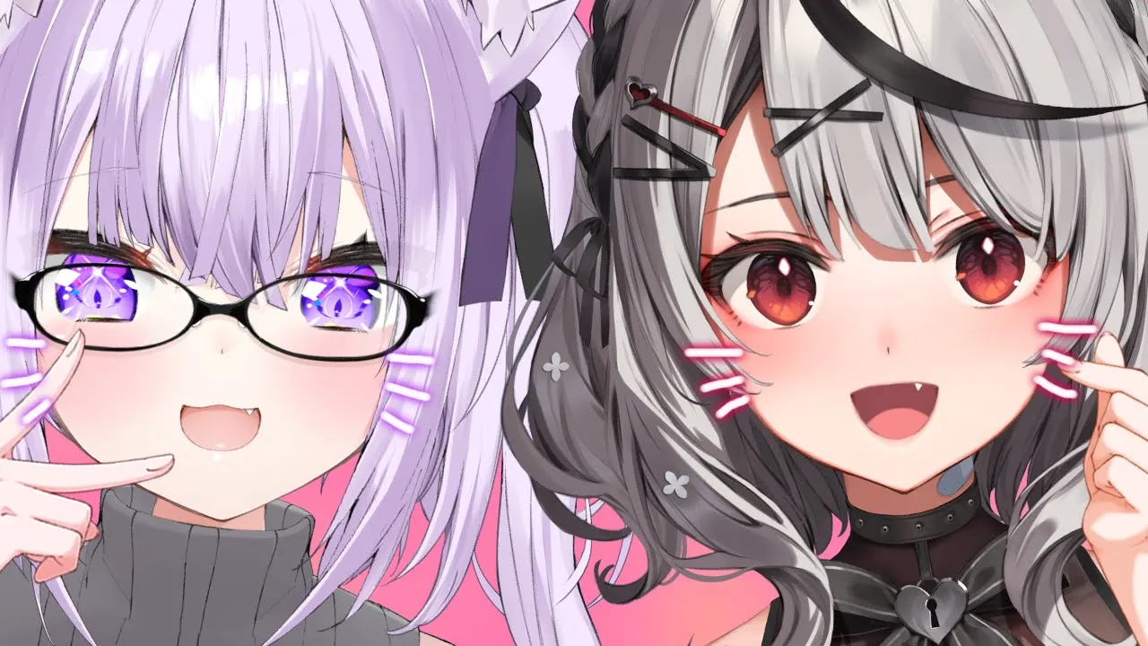 【 #おかクロ対談 】ガチンコタイマンコラボ…しよ？💜💜【 猫又おかゆ×沙花叉クロヱ /ホロライブ 】