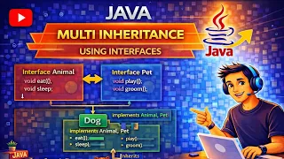 Multi Inheritance in Java using Interfaces Multiple Inheritance Example in Java OOPs Concepts