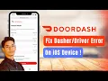 Login Error DoorDash Driver iOS