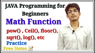 Math Class Functions in JAVA Practice pow sqrt ceil etc JAVA Full Course for Beginners