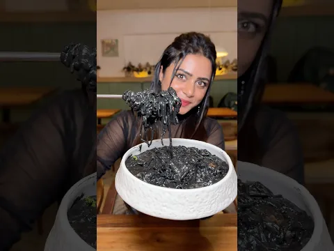 ✨🖤Black Colour Food Challenge..!!🤯 #shorts