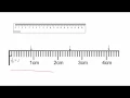 Reading a centimeter ruler