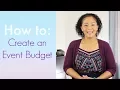 How to Create an Event Budget Event Planning Tips