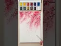 EASY WATERCOLOUR flower painting Sakura - cherry blossom