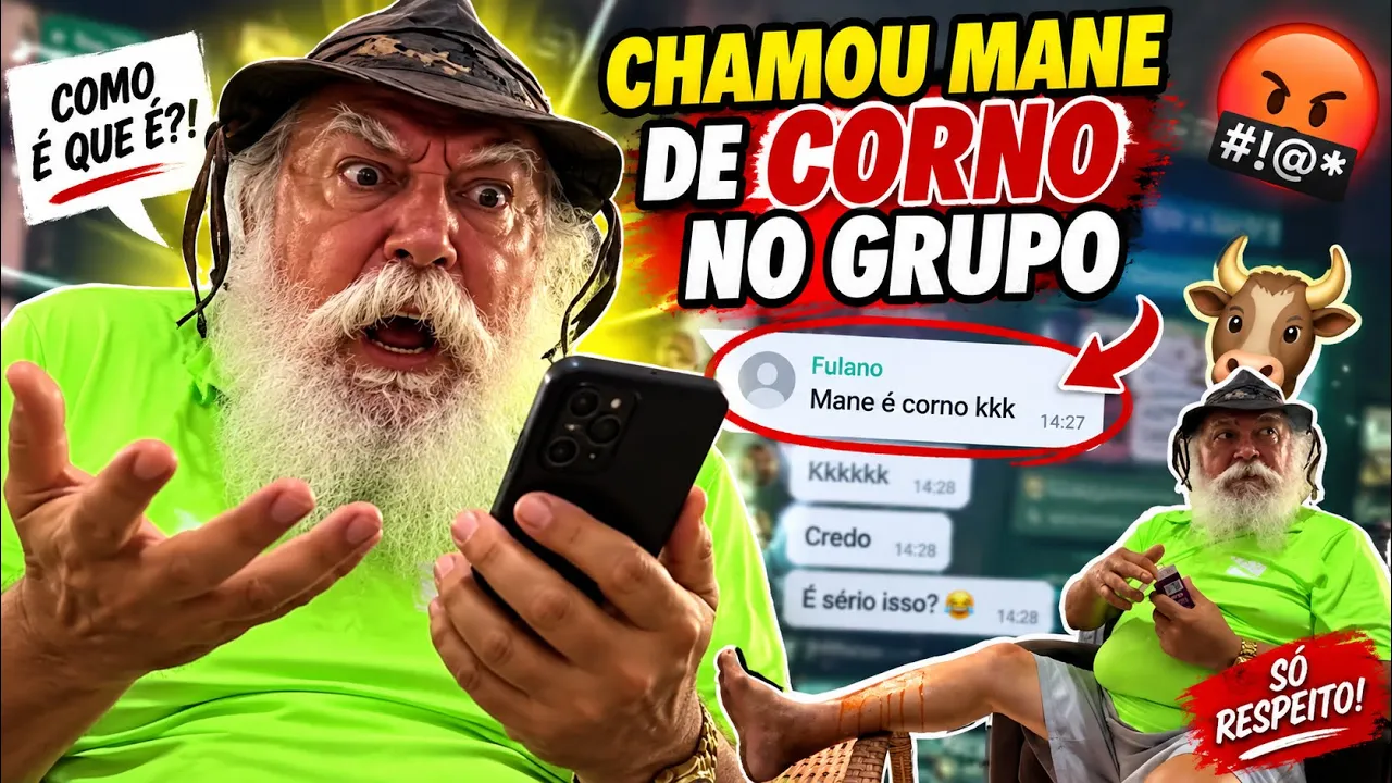 LUIZ DO SOM CHAMOU MANETIKIN DE CORNO NO GRUPO | LUIZ DO SOM