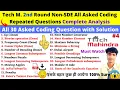 Tech Mahindra Round 2 Non-SDE Tech All Asked Repeated 30 Coding Questions with Solution - Must watch