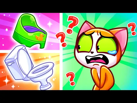Download MP3 It's Potty time! 😻 Funny Potty Training for Babies 🚽|| Purr-Purr Tails 🐾