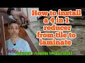 How To Install a 4 in1 Reducer Transition From Tile To Laminate