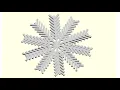 OpenScad 11 SNOWFLAKE