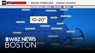 Massive winter storm could bring 20 inches of snow to Boston and northeast forecast maps show