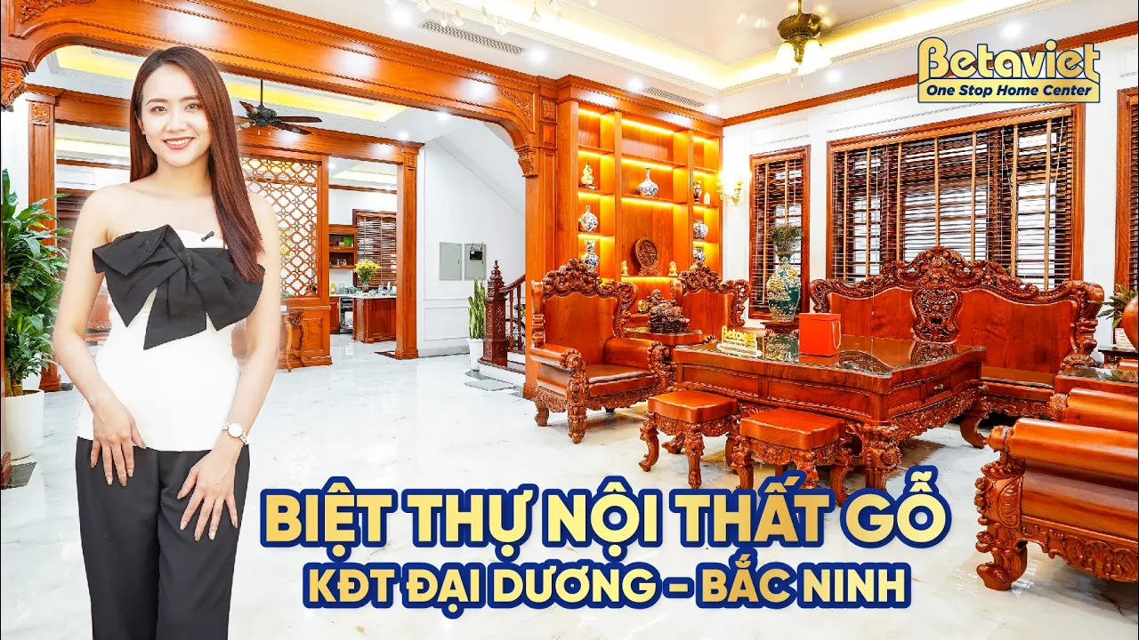 Sự kết hợp hoàn hảo biệt thự tân cổ điển và nội thất gỗ KĐT Đại Dương