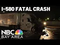 Vehicle fire fatal crash on I-580 in Livermore