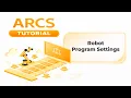 AUBO ARCS - Robot Programming Settings
