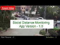 Social Distance Monitoring App Demo AI Computer Vision Analytics YOLO Python