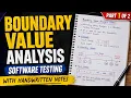 Boundary Value Analysis BVA in Software Testing Complete Explanation Examples Hinglish