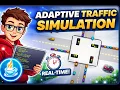 Smart Traffic Light Optimization Adaptive Traffic Simulation in Java Swing