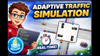 Smart Traffic Light Optimization Adaptive Traffic Simulation in Java Swing