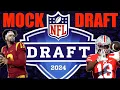 2024 NFL MOCK DRAFT PFF Mock Draft Simulator is CRAZY
