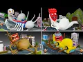 Download Lagu 😱 All MONSTER Trevor Henderson Pregnant: BUS EATER, CURSED THOMAS, BRIDGE WORM vs MEGAHORN with clay