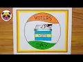 National Voters Day Drawing National Voters Day Poster Voters Awareness Drawing