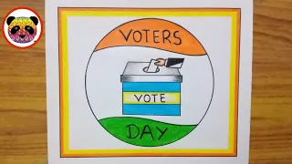 National Voters Day Drawing National Voters Day Poster Voters Awareness Drawing