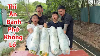 Hữu Bộ | Thử Thách Thi Ăn Bánh Phở Khổng Lồ Nhận Thưởng 1 Triệu
