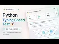 Python Typing Speed Test Project with GUI Beginner to Advanced Python Project 2026