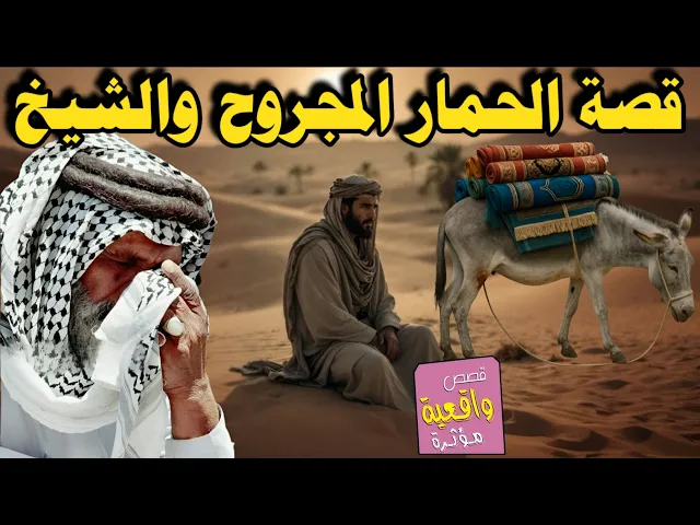 ⁣قصة الشيخ والحمار المجروح وصاحب الحمار الذي يبيع السجاد على ظهر الحمار