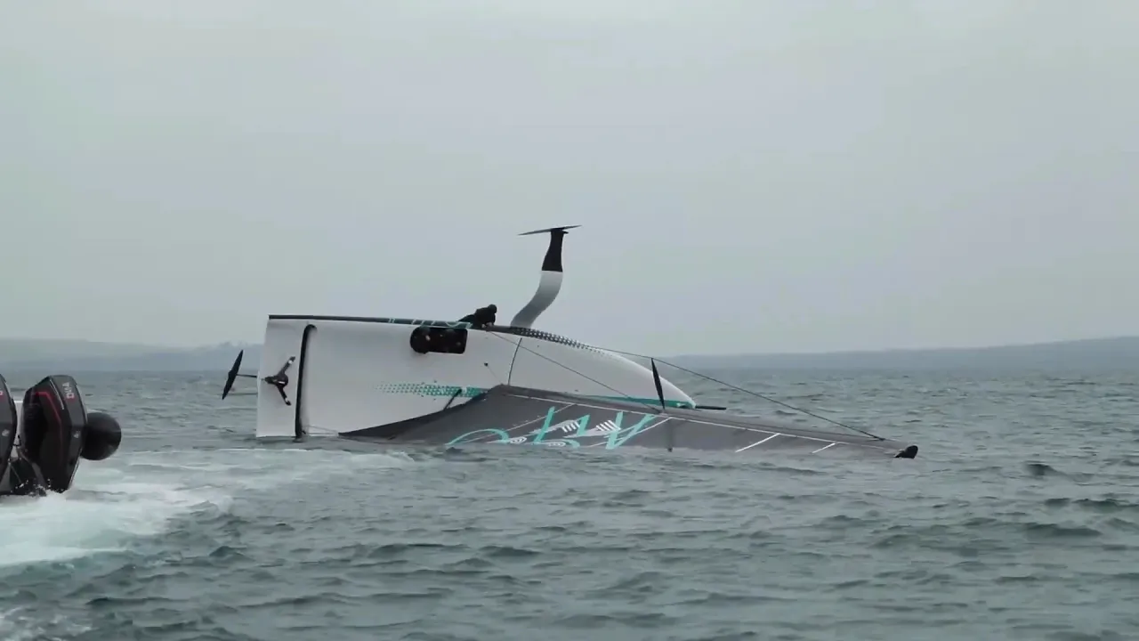 World on Water Sept 30 22 ETNZ AC40 Roll Over, 52 Super Series, 5.5, PWA, AYC, GGR Disaster. more