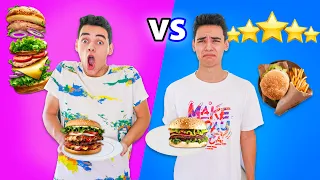 تحدي الطبخ بين التوام مين افضل واحد يسوي برجر 