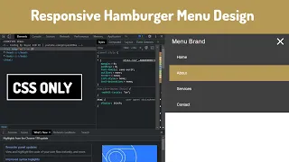 CSS Hamburger Menu design NO JAVASCRIPT