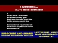Download Lagu I Surrender All / All To Jesus I Surrender | Classic Christian Hymn – Lyrics \u0026 Worship Instrumental