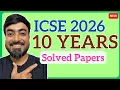 ICSE 2026 Computer Applications - Website Tour 10 Years Solved Papers Model Answer Keys