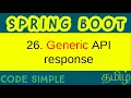 26 Generic API response structure Spring Boot Intermediate Tutorial Code Simple
