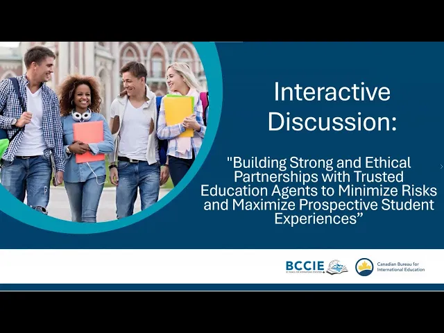 <p>This session explores strategies for selecting, onboarding, and managing education agents through clear communication, ethical standards, and continuous monitoring to build successful long-term partnerships.</p>
