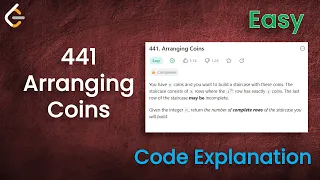 Arranging Coins Leetcode - 441