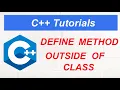 Define Method Outside Of Class Scope Resolution Operator in c 29 My Academy