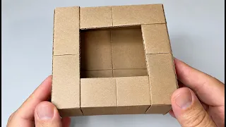 كيف تحول ورقه الى صندوق رائع 📦
