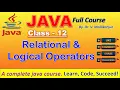 Java Relational Logical Operators Explained Java Tutorial for Beginners
